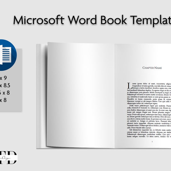 KDP book 6x9 word template, KDP interior, Microsoft Word template, book formatting, book template, Digital Download for KDP, Serif font book