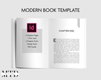 Modern boeksjabloon KDP-interieur | Adobe InDesign-boeklay-out (digitale download)