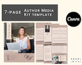 Author Media Kit Canva Template: 7-Page Book Press Kit (Editable)