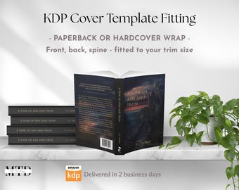 Professional Amazon KDP Cover Formatting | Print-Ready Paperback & Hardcover Cover Setup