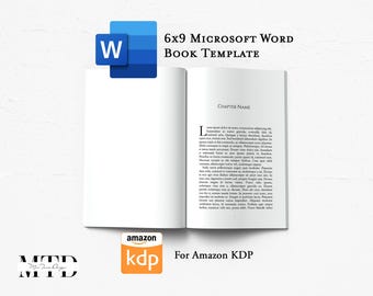 6x9 Microsoft Word Book Template for Amazon KDP and IngramSpark Paperbacks (Digital Download)