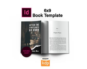 Professional Adobe InDesign Book Template: 6x9 Amazon KDP Interior with Cover (Digital Download, IDML & INDD files)