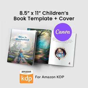 Children's Book Template, 38 Pages, Canva Editable (8.5x11) for Amazon KDP