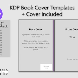 Canva KDP Book Cover Templates 6x9 (Paperback)