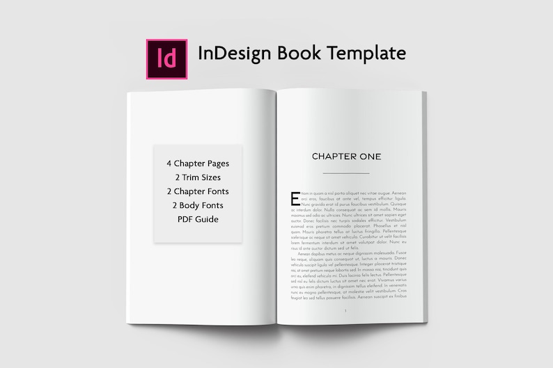 Apple Book Indesign Indesign Book Interior Template | KDP Novel Formatting (digital ...