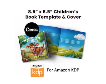Canva Children’s Book Template — Editable 8.5x8.5 KDP Interior for Amazon Publishing