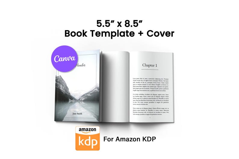 5.5x8.5 Amazon KDP Book Template, Canva Book Interior (digital Download ...