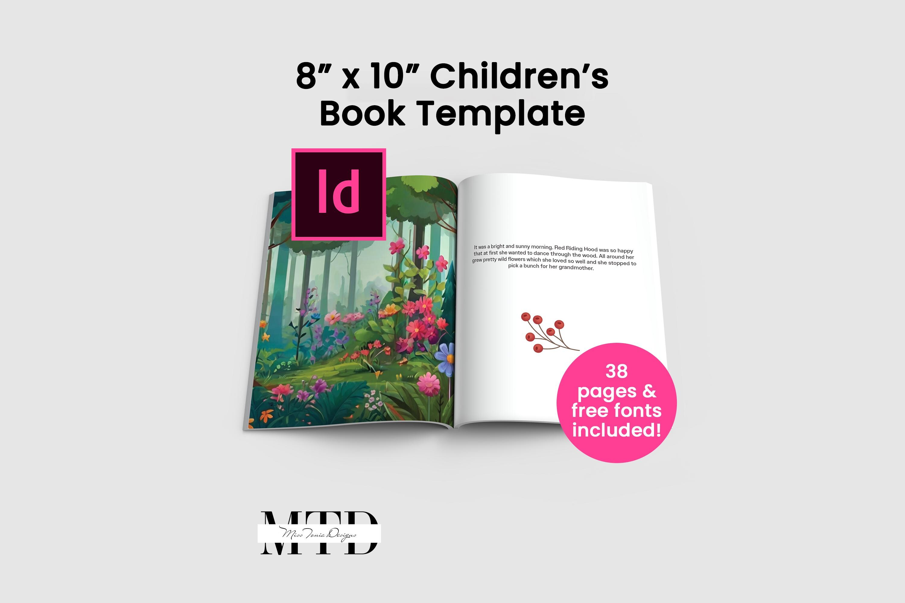 Adobe Indesign 8x10 Children’s Book Template — Professional Picture ...