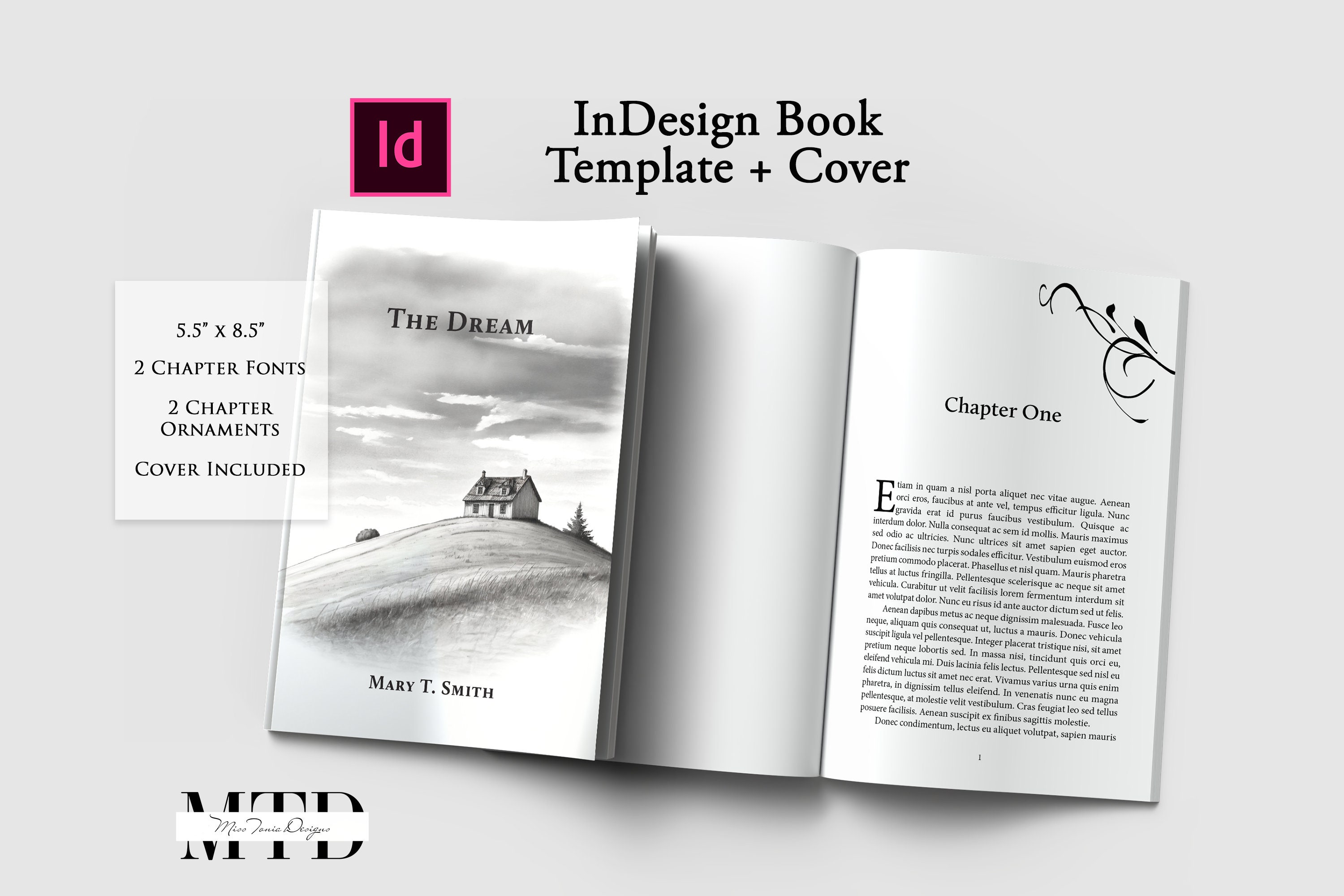 Adobe Indesign Book Template, Amazon KDP interior, KDP Template Self Publishing, Serif Book Template, Amazon KDP book template 5.5" x 8.5"