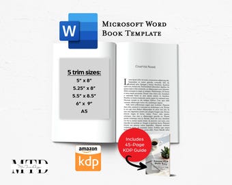 Plantilla profesional de libro de Microsoft Word de 6x9 para KDP e IngramSpark (descarga digital)