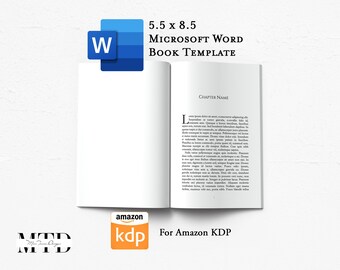 5.5x8.5 Professional Microsoft Word Book Template for Amazon KDP and IngramSpark Paperbacks (Digital Download)