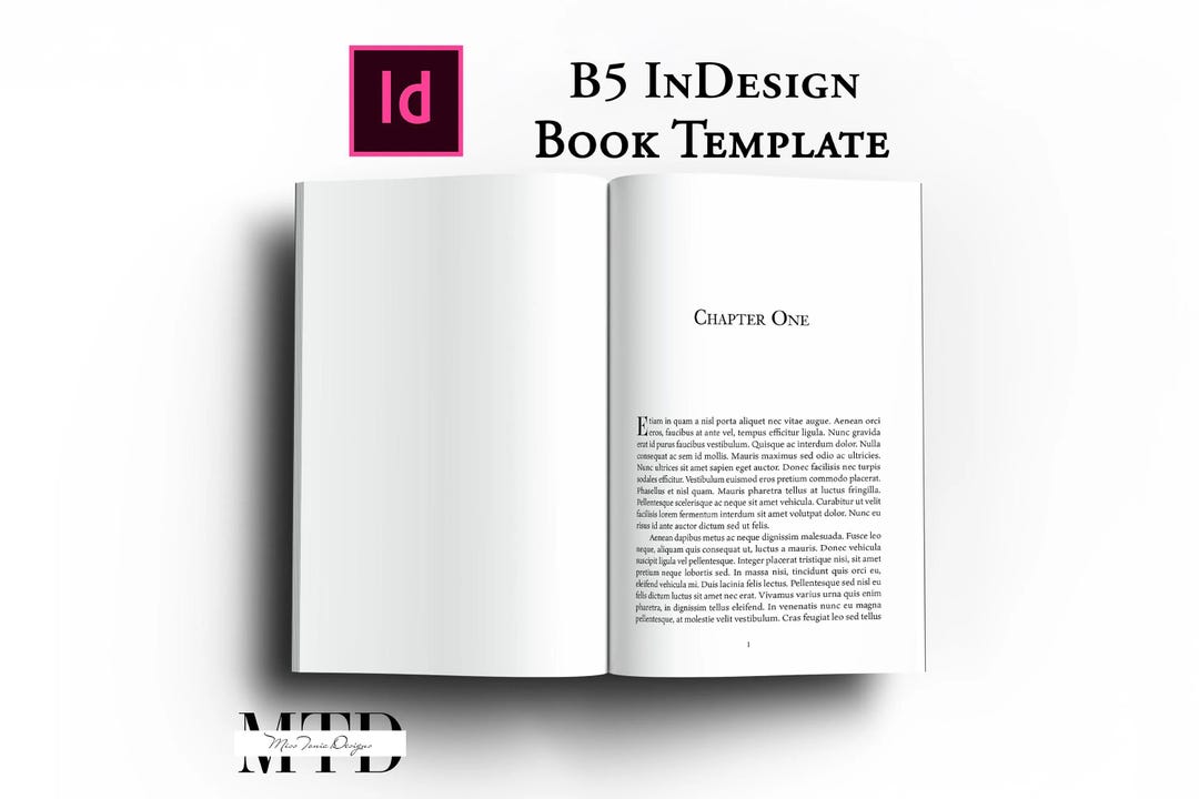 B5 Adobe Indesign Book Template – Easy Editable Layout for Self ...