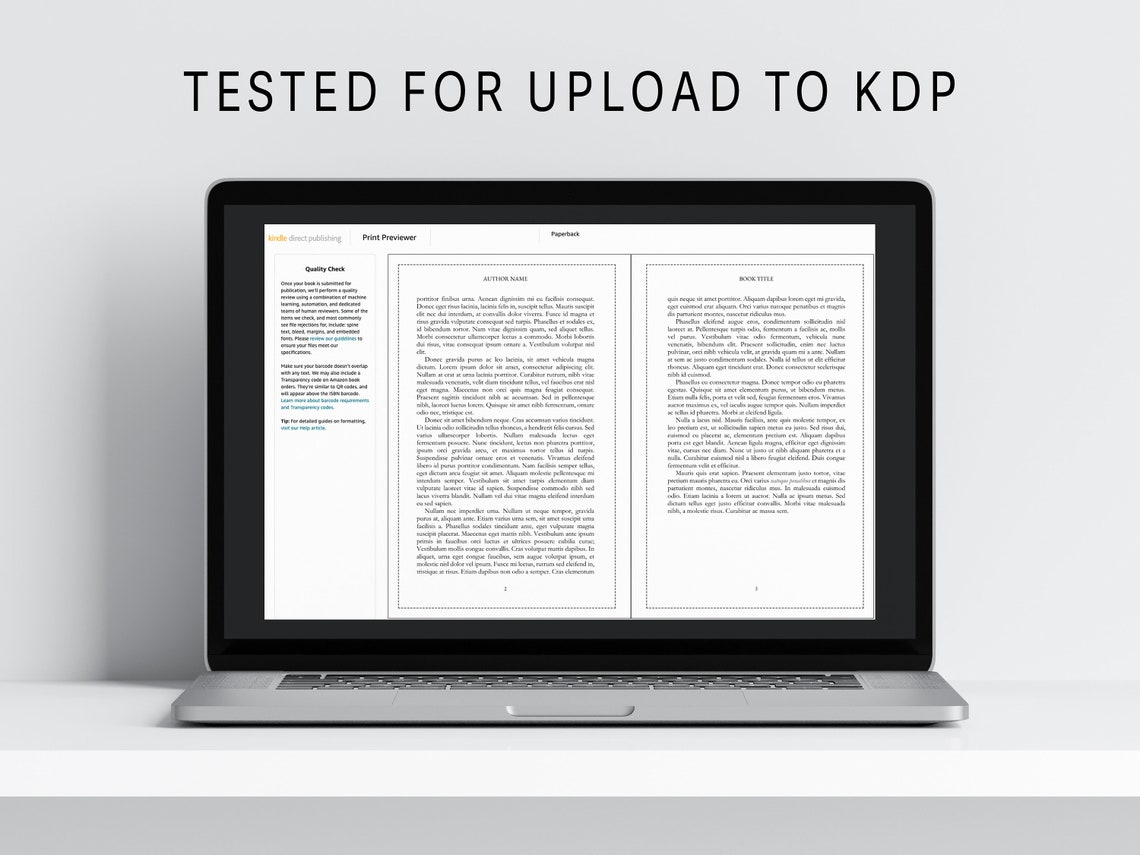 Professional 6x9 Microsoft Word Book Template for KDP and Ingramspark