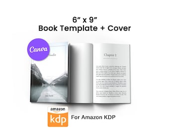 KDP book 6x9 template, Amazon KDP interior, Canva book template, book formatting, book template, Digital Download for KDP, Serif font book