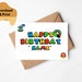 Printable Super Mario Happy Birthday Card Instant Digital Download PDF ...