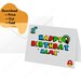Printable Super Mario Happy Birthday Card Instant Digital Download PDF ...