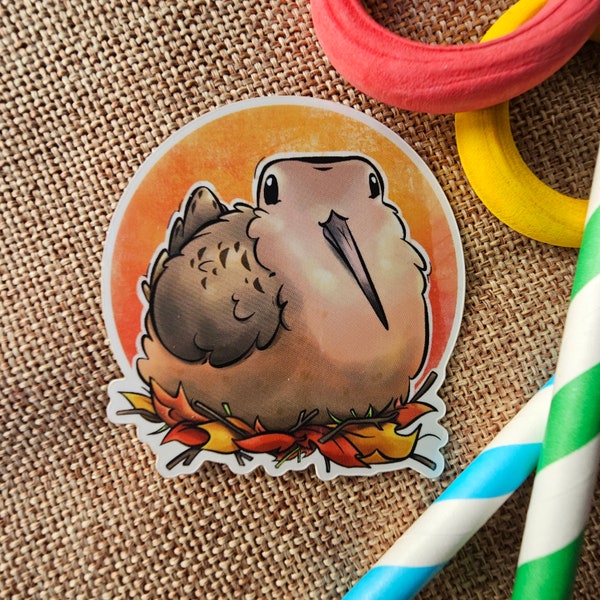 American Woodcock - premium waterproof die cut vinyl sticker | Cute bird sticker | Nocturnal Sticker
