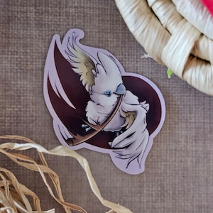 Kämpfer Ducorp's Kakadu - Premium wasserfester Vinyl Aufkleber | Niedliches Geschenk für Papageien / Papageien