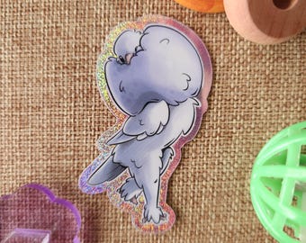 Pygmy Pouter Pigeon - premium waterproof die cut vinyl sticker | Cute bird sticker | Show Pigeon Sticker