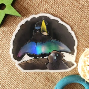 Magnífica ave del paraíso: calcomanía de vinilo troquelado resistente al agua de primera calidad / calcomanía de pájaro lindo / calcomanía