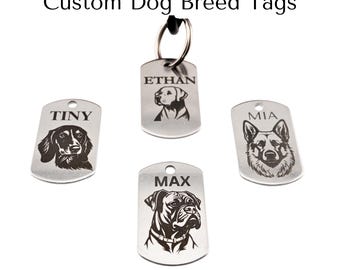 Personalized Stainless Steel Dog Tag: Custom Engraved Pet ID