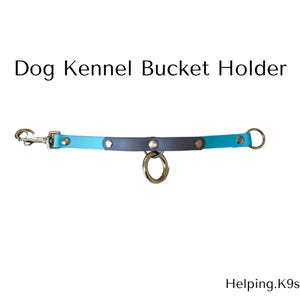 Dog Kennel Bucket Holder with 5/8" in USA Biothane ®, Durable Dog Kennel Bucket Holder 5/8" USA Biothane for Crates and Travel