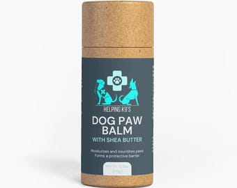Natural Dog Paw Balm for Dry Cracking Paws Moisturizes and Protects in All Seasons