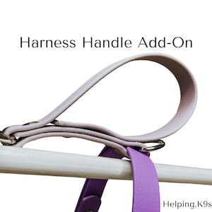 Add-On Handle to Custom harness, Handle for Personalized Pet Harness, Easy Grip Extension Strap