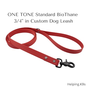 Erstellen Sie Ihren eigenen Standard BioThane Custom Hundeleine / 3/4 ”USA BioThane / Wasserdicht, handgefertigt und individuell