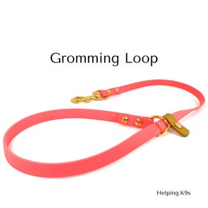 Custom Grooming Loop, 5/8&quot; USA BioThane, Waterproof and Stinkproof