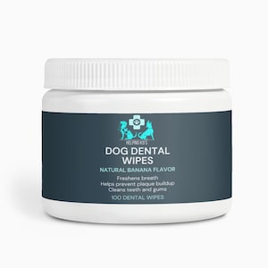 Natural Plaque Removing Dog Dental Wipes for Fresh Breath and Clean Teeth
