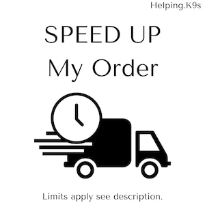SPEED UP Order, Fast Order Shipping, Quick Delivery, Reduced Wait Time 2-3 Days