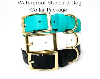 Standard Dog Collar Set Package Deal, From 2 to 4 Collars Bundle, Biothane Dog Collar Bundle: Durable USA-Made Adjustable Set