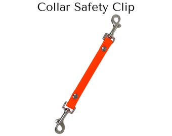 Biothane Prong Collar Safety Clip: Brass Hardware, Waterproof Dog Harness Catch
