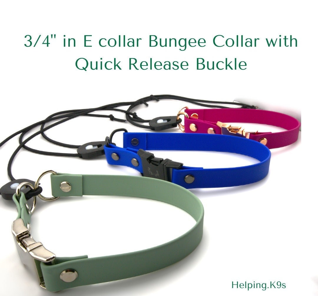 E Collar Bungee Collar With Quick Release Buckle Fits 3 4 Inch for Dogtra Garmin E Collar Technologies Waterproof Collar USA Biothane Etsy UK