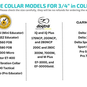 E collar Bungee Collar, Fits 3/4 inch for Dogtra, Garmin, E collar Technologies, Waterproof Collar, USA BioThane image 5