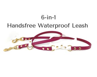 BioThane Hands-Free Dog Leash: 6-in-1 Multipurpose Waterproof Leash