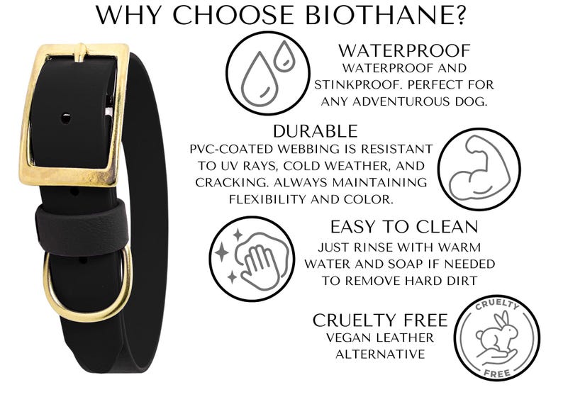 Biothane Service Dog Pull Strap: Waterproof Custom Handle, Strong Brass Hardware image 5