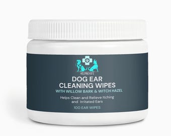 Natural Ear Wipes for Dogs - Gentle Cleaning Solution for Pet Ears