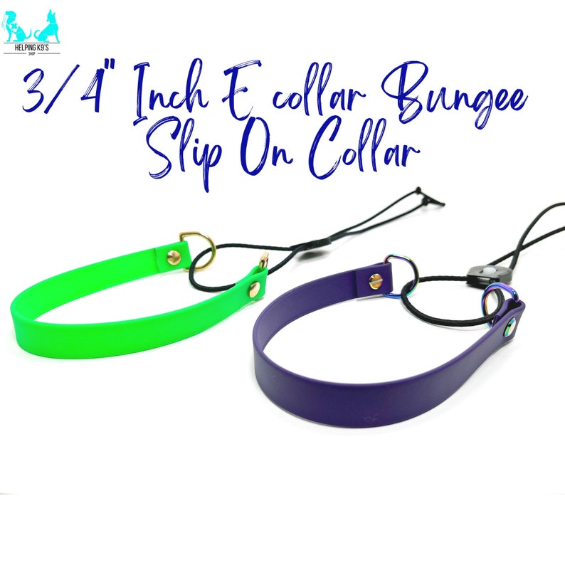 E collar Bungee Collar, Fits 3/4 inch for Dogtra, Garmin, E collar Technologies, Waterproof Collar, USA BioThane image 3