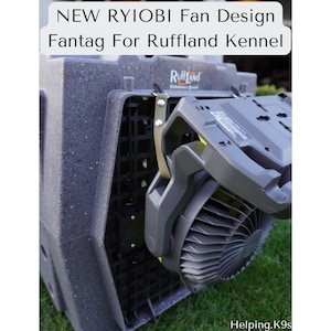 NIEUW RYIOBI-fantagontwerp voor aangepaste fantag Ruffland Kennel, 5/8" VS BioThane®
