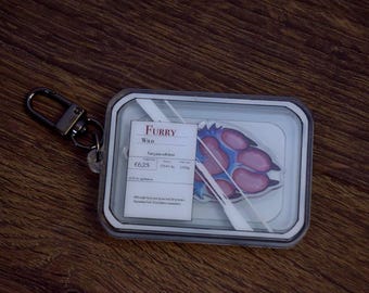 Pelziger Pfoten Schüttler Schlüsselanhänger