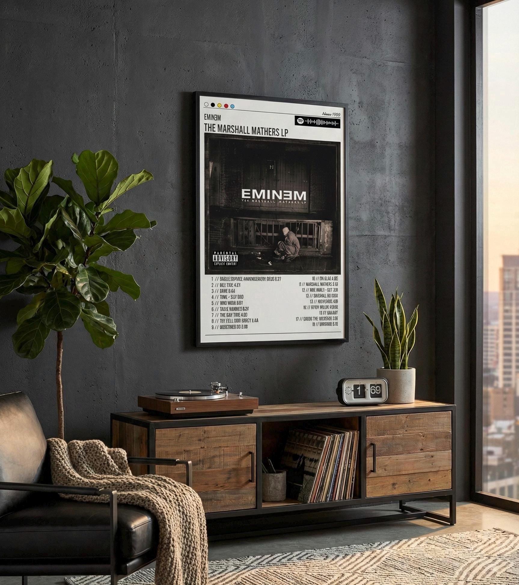 Eminem album cover - Etsy México, image size:1727x1946