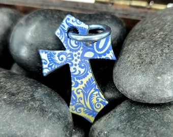 Collana PG Gioielli Con Croce in Oro Bianco e Diamanti Bianchi - Dartizio Gioielli
