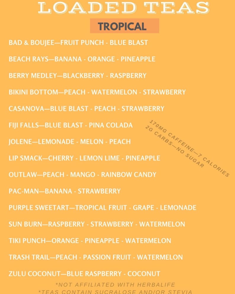 7 Pack Loaded Mega Tea Kit. Loaded Tea Bomb at Home. Mega Tea - Etsy