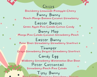 Easter Themed Loaded Tea 10 Pack: Sugar Free, Flavored Green Tea Mix