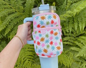 Rainbow Stars Tumbler Backpack | Zippered Pouch | Loaded Tea Storage | Coin Purse