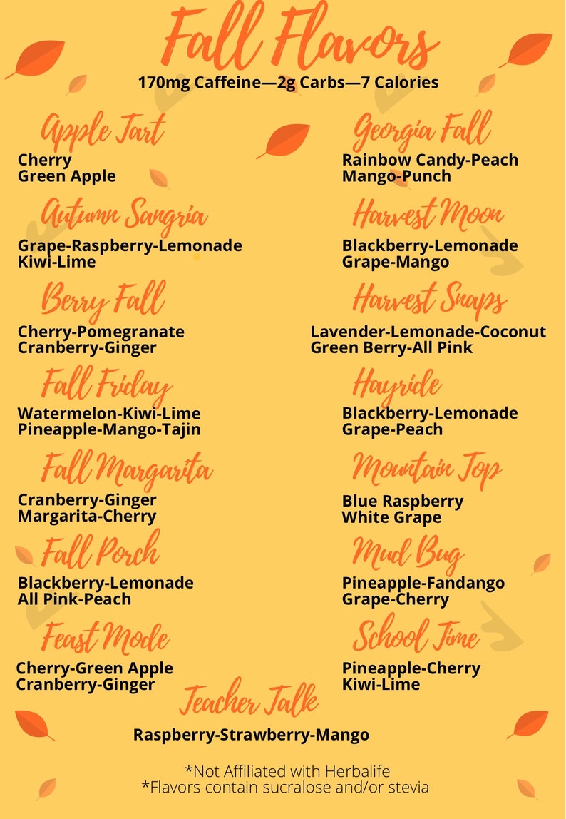 FALL FLAVORS 15 Pack Loaded Mega Tea Kit. Loaded Tea Bomb at Etsy