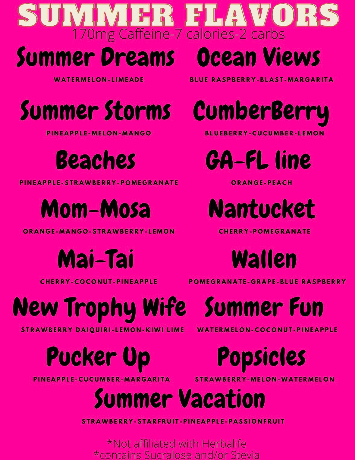 Summer Flavors 15 Pack Loaded Mega Tea Kit-sugar Free-lit - Etsy