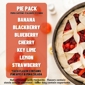 PIE FLAVORS 7 pack Loaded Mega Tea Kit. Loaded Tea Bomb At home. Sugar free, Lit Tea, Free Shipping